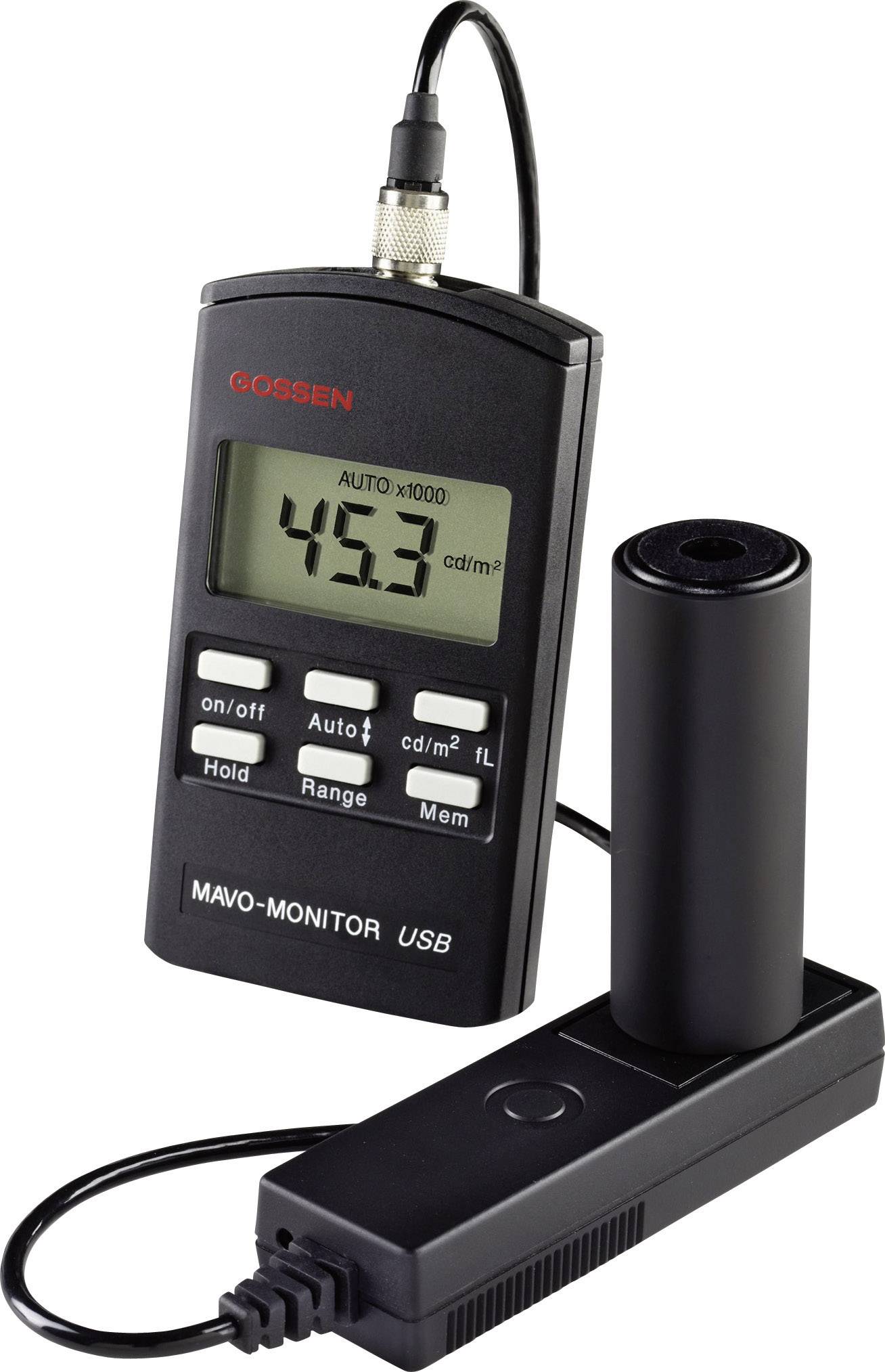 GOSSEN MAVO-MONITOR USB Luxmeter, Beleuchtungsmessgerät, Helligkeitsmesser