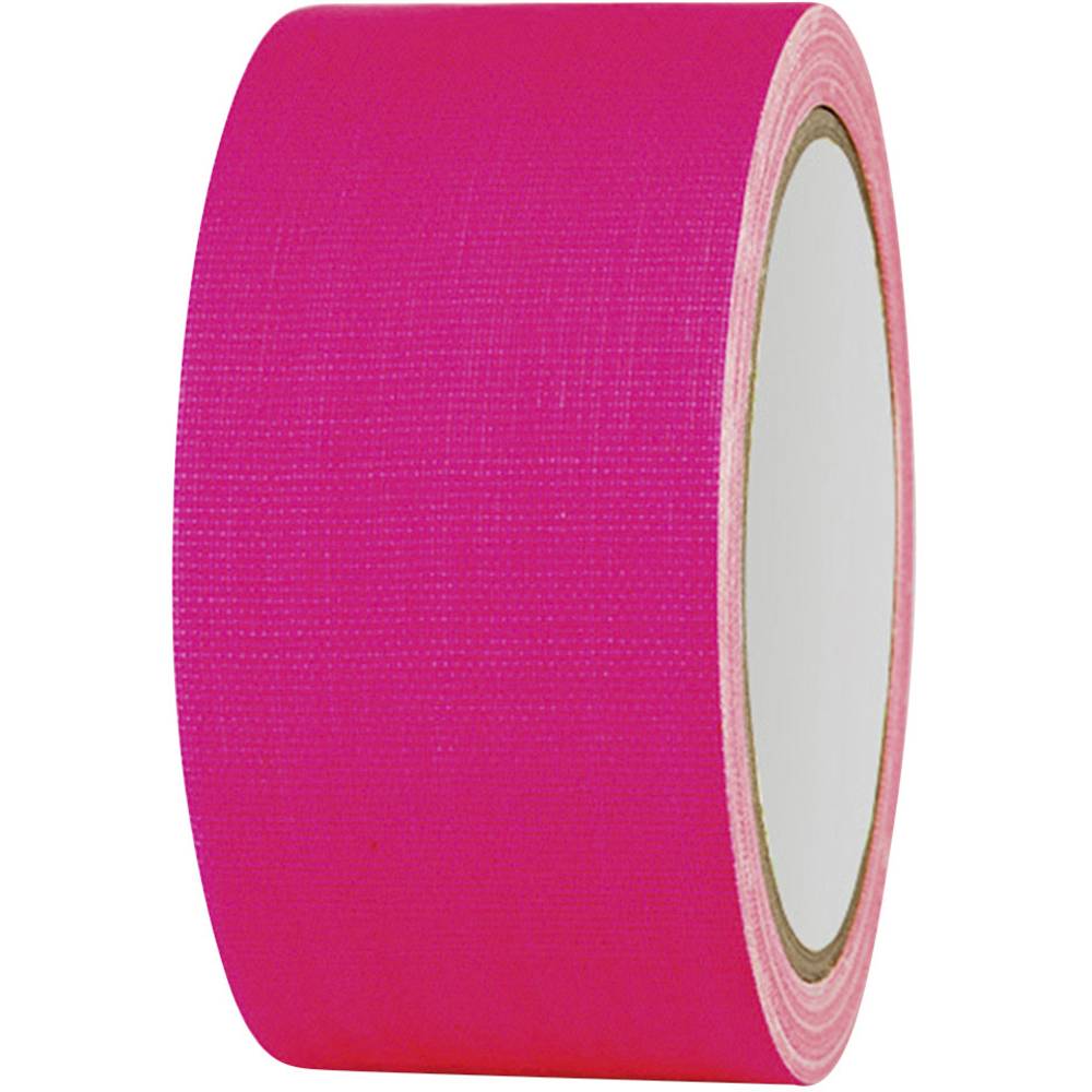 TOOLCRAFT 80FL5025PC Gaffer tape (l x b) 25 m x 50 mm Neon-roze Inhoud: 1 rollen