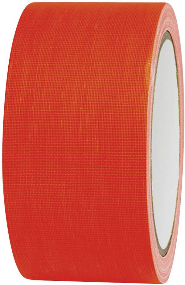 TOOLCRAFT 80FL5025OC 80FL5025OC Gewebeklebeband 80FL5025OC Neonorange (L x B) 25 m x 50 mm 1 St.