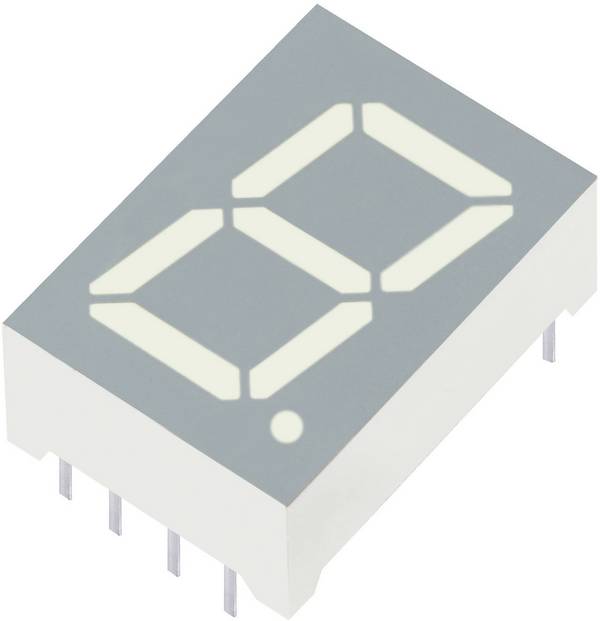 Kingbright 7-Segment-Anzeige Rot  13.2 mm 1.85 V Ziffernanzahl: 1 SC52-11SURKWA