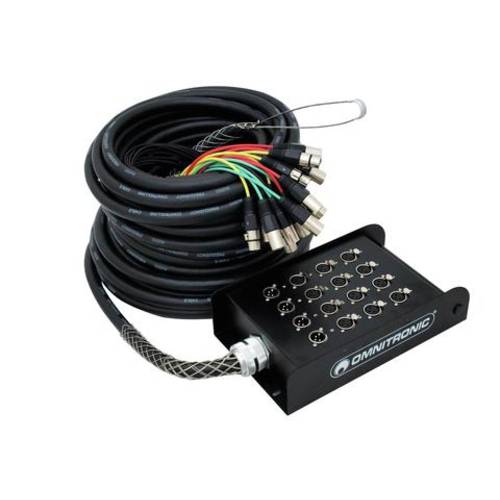Thumbnail - Omnitronic XLR/XLR Multicore Kabel 30.00 m Anzahl Eingänge:12 x Anzahl Ausgänge:4 x