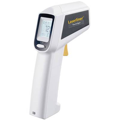 Infrarot-Thermometer mit Display zeigt Temperatur von 72,0°F und 22°C an. Gerät für kontaktlose Temperaturmessung.