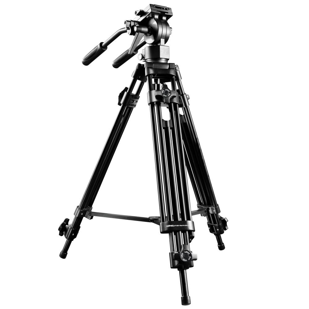 WALIMEX pro EI-9901 Video-Pro- Stativ, 138cm