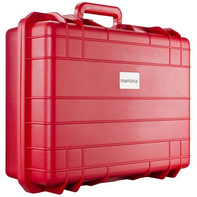 Mantona Outdoor Schutz-Koffer L, rot Kamerakoffer Innenmaß (B x H x T)=350 x 480 x 110 mm Wasserdicht