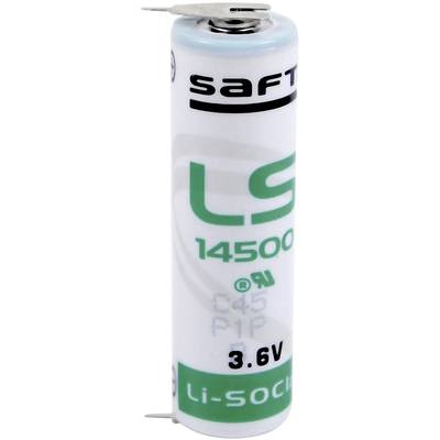 Saft LS 14500 2PF Spezial-Batterie Mignon (AA) U-Lötpins Lithium 3.6 V 2600 mAh 1 St.