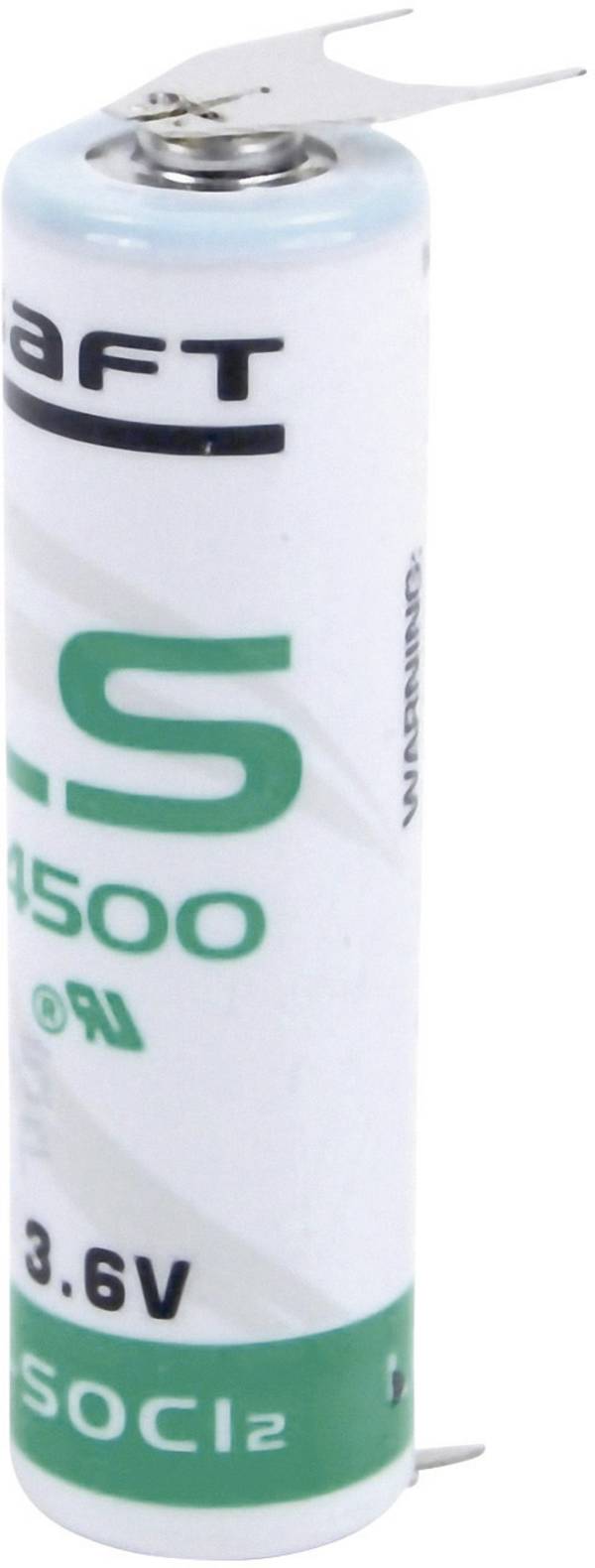 Saft LS 14500 3PF Spezial-Batterie Mignon (AA) U-Lötpins Lithium 3.6 V 2600 mAh 1 St.
