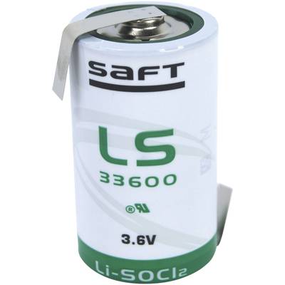 Saft LS 33600 HBG Spezial-Batterie Mono (D) Z-Lötfahne Lithium 3.6 V 17000 mAh 1 St.