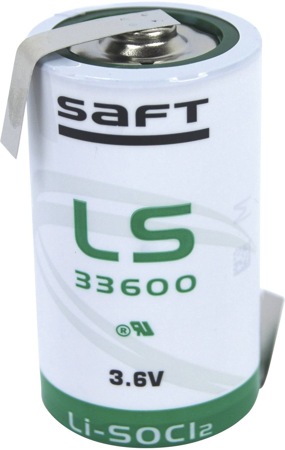 Saft LS 33600 HBG Spezial-Batterie Mono (D) Z-Lötfahne Lithium 3.6 V 17000 mAh 1 St.