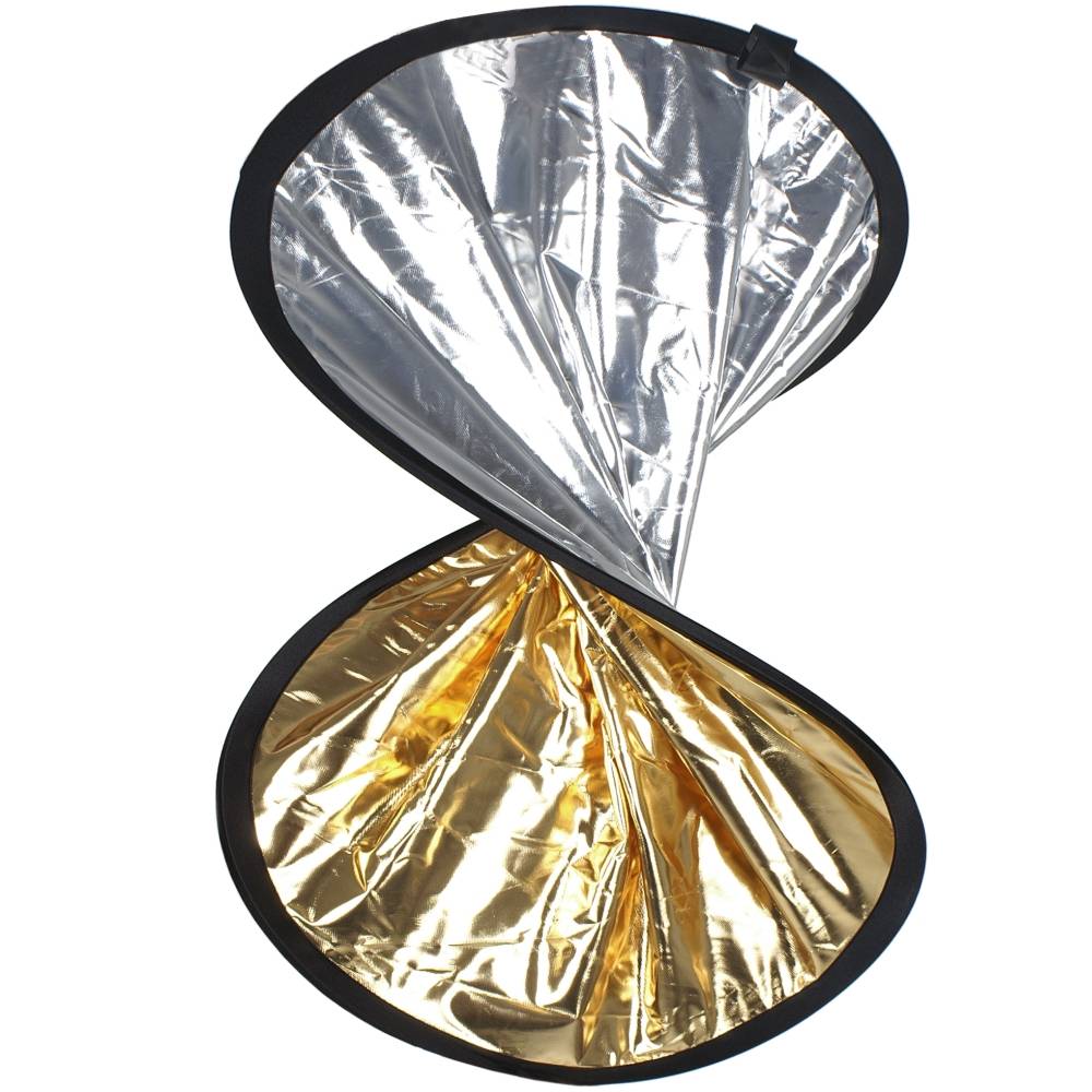 WALIMEX Reflektor faltbar silber/gold (Ø) 30 cm 1 St.
