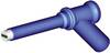 Stäubli XMA-7L Sicherheits-Magnetadapter blau mit 4 mm Buchse, Magnetdurchmesser 7 mm