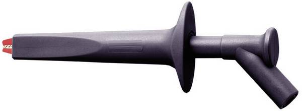 Stäubli AB200 Sicherheits-Abgreifklemme Steckanschluss 4 mm CAT IV 1000 V Schwarz