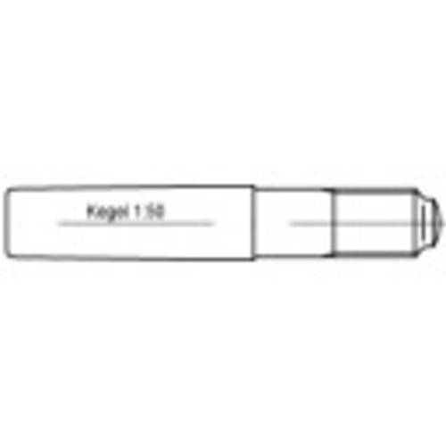 TOOLCRAFT TO-9978156 Kegelstift (Ø x L) 16 mm x 160 mm Stahl 10 St.