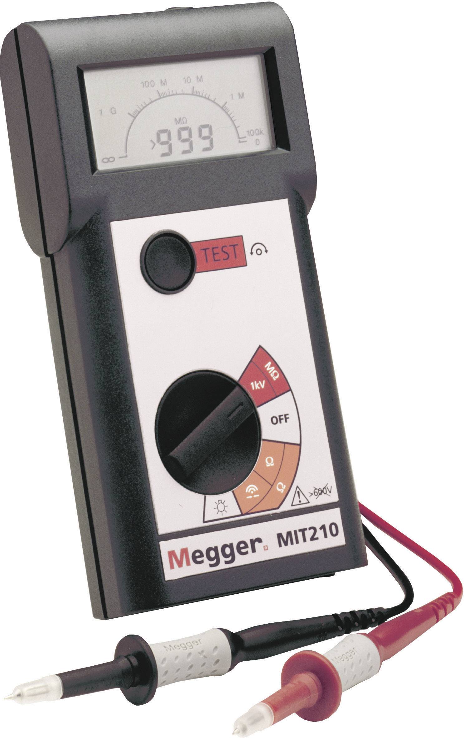 MEGGER MIT210 Isolationsmessgerät, 1000 V 0.01 - 999 M¿ CAT III / 600 V