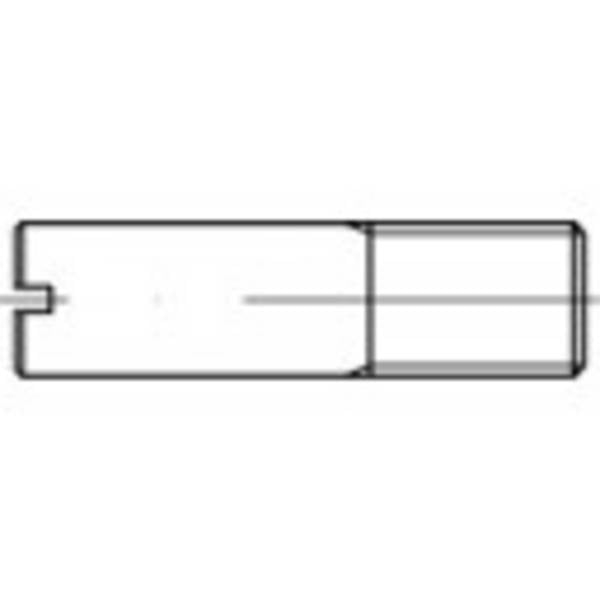 TOOLCRAFT  106516 Schaftschrauben  M6 Stahl  100 St.