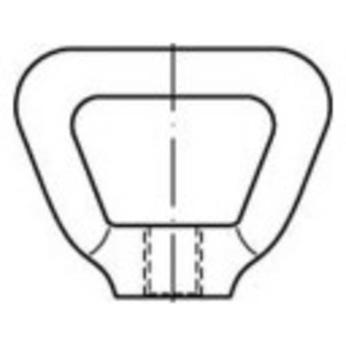 TOOLCRAFT TO-9990114 Korbmuttern M16 DIN 80704 Edelstahl A4 5 St.