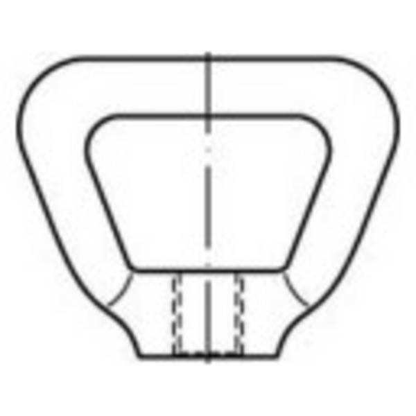 TOOLCRAFT  1069484 Korbmuttern M8   DIN 80704   Edelstahl A4 1 St.