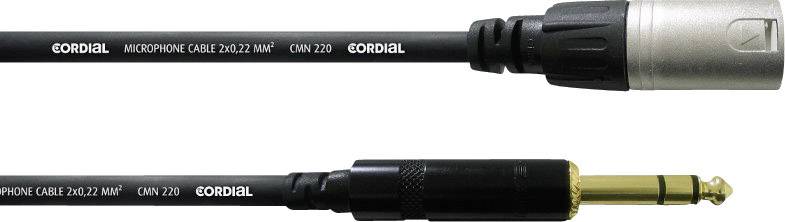 Cordial CFM1,5MV XLR Adapterkabel [1x XLR-Stecker - 1x Klinkenstecker 6.35 mm] 1.50 m Schwarz