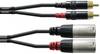 Cordial CFU 1,5 MC Audio Adapterkabel [2x XLR-Stecker - 2x Cinch-Stecker] 1.50 m Schwarz