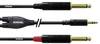 Cordial CFY1,5WPP Audio Adapterkabel [1x Klinkenstecker 3.5 mm - 2x Klinkenstecker 6.35 mm] 1.50 m Schwarz
