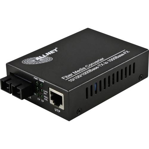 Allnet ALL-MC103G-SC-MM LAN, SC Duplex Netzwerk-Medienkonverter 1 GBit/s