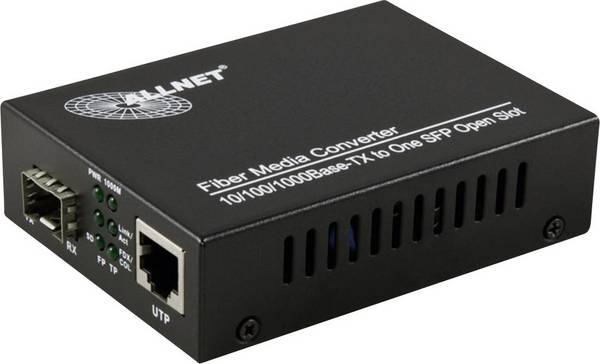 Allnet ALL-MC104G-SFP1 LAN, SFP Netzwerk-Medienkonverter 1 GBit/s