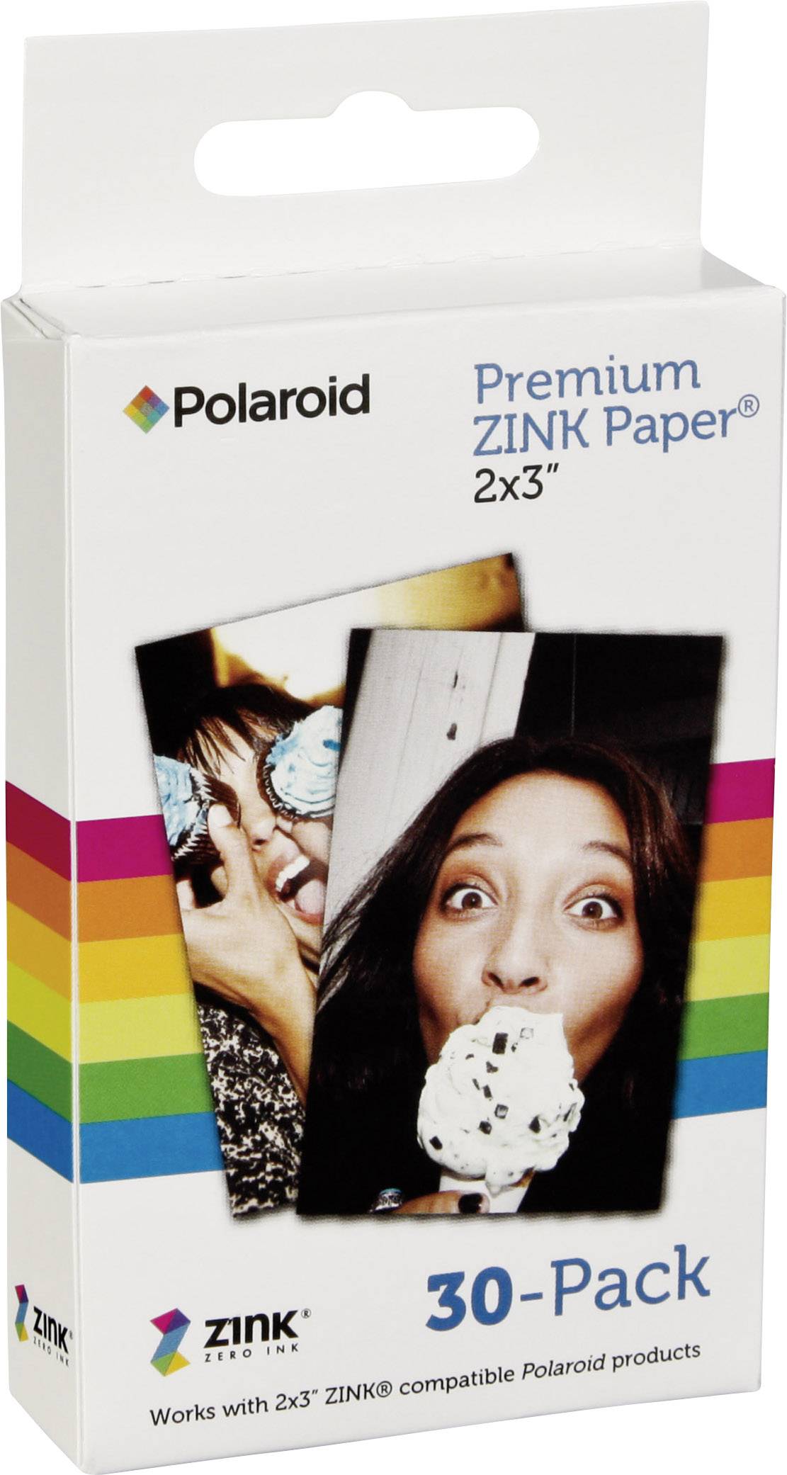 Polaroid M-230Zink2x3 Media5 x 7,5 c 30er Pack Zink-Papier Weiß-0