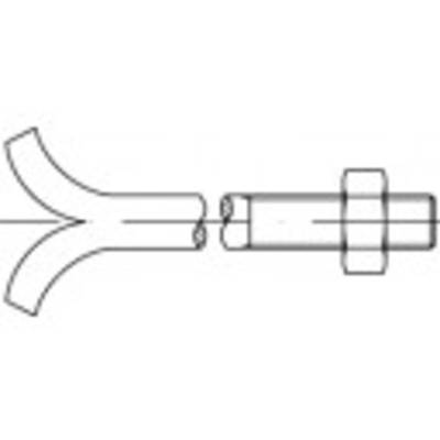 TOOLCRAFT  108124 Steinschrauben M24 250 mm Außensechskant DIN 529   Stahl galvanisch verzinkt 1 St.