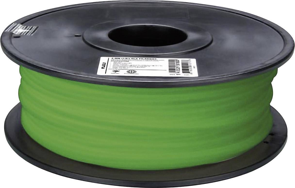 Filament Velleman PLA3L1 PLA 3 mm Natur, Grün (fluoreszierend) 1 kg