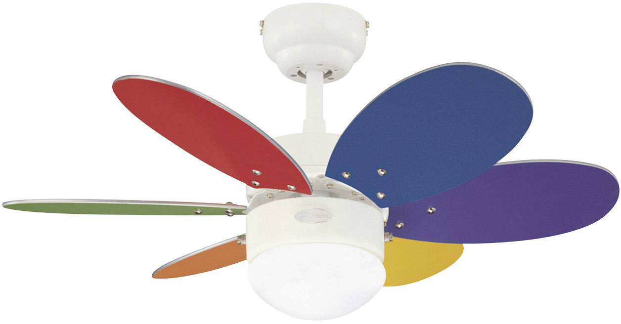 WESTINGHOUSE Deckenventilator Westinghouse Turbo II (Ø) 76 cm Flügelfarbe: Bunt, Weiß, Ahorn Gehäuse