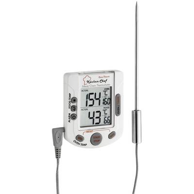 TFA Dostmann 14.1503 Küchen-Thermometer  Ofen- und Kerntemperatur, mit Touchscreen, mit Timer, Alarm Schwein, Rind, Reh,