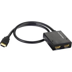 HDMI splitter Inakustik 3247012 003247012, 2 porty, čierna