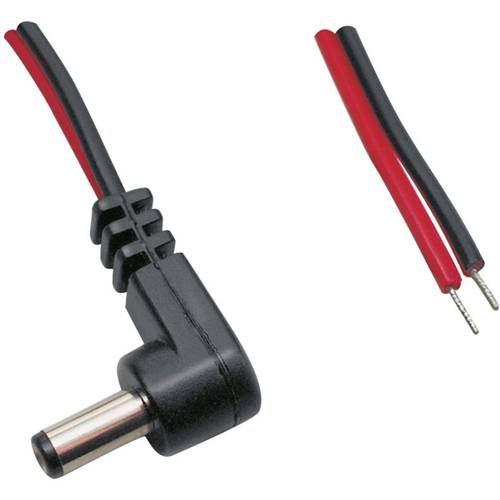 TRU COMPONENTS 1582273 Niedervolt-Anschlusskabel Niedervolt-Stecker - offene Kabelenden 5.5 mm 2.5 mm 2.00 m 1 St.