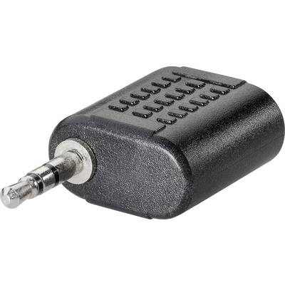 BKL Electronic 1102050 1102050 Klinke Audio Adapter [1x Klinkenstecker 2.5 mm - 1x Klinkenbuchse 2.5 mm] Schwarz