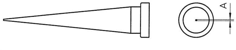 Weller LT 1LHS Lötspitze Rundform Spitzen-Größe 0.2 mm Spitzen-Länge 26.4 mm Inhalt 1 St.