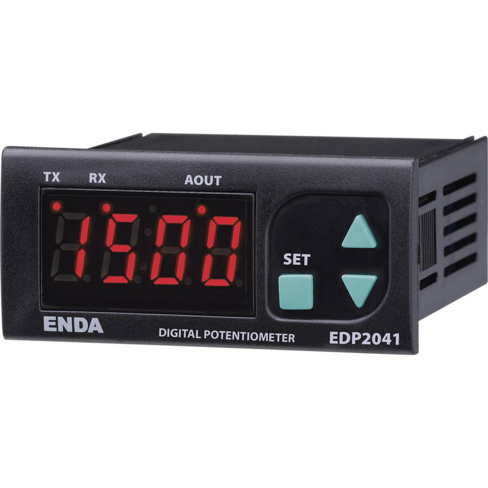 Enda Digitale potentiometer EDP2041-230 230 V-AC Uitgangen 0-10 V, 0(4)-20 mA Inbouwmaten 71 x 29,5 