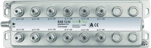 axing BAB 12-02 - Kabelsplitter - 5 - 1006 MHz - Edelstahl - A - F - 245 mm - 12