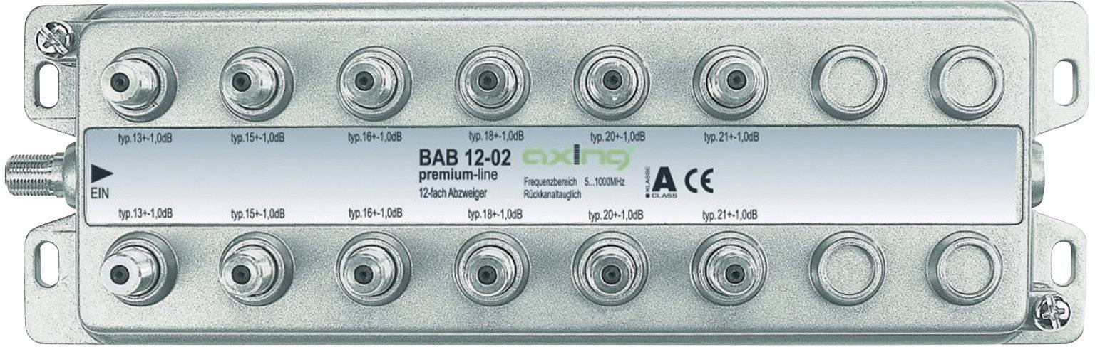 axing BAB 12-02 - Kabelsplitter - 5 - 1006 MHz - Edelstahl - A - F - 245 mm - 12-0