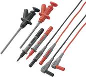 VOLTCRAFT MS-6 Sicherheits-Messleitungs-Set Lamellenstecker 4 mm Prüfspitze 1.20 m Schwarz, Rot 1 Set