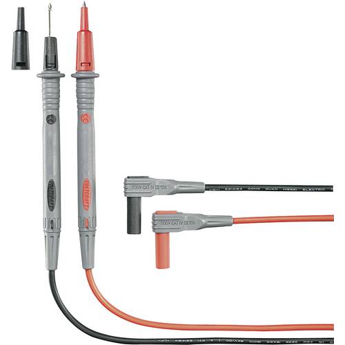 Sicherheits-Messleitungs-Set 1.20 m Schwarz, Rot VOLTCRAFT MS-4N