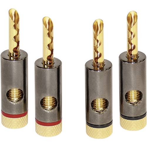 Dynavox 206436 Bananenstecker-Set 4 St.