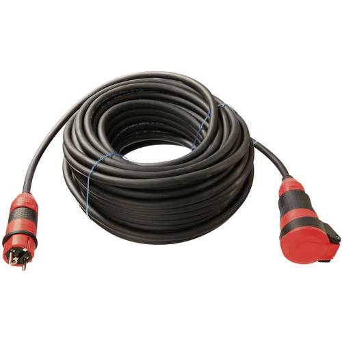 AS Schwabe 62254 Strom Verlängerungskabel 16 A Schwarz 50.00 m H07RN-F 3G 2,5 mm²