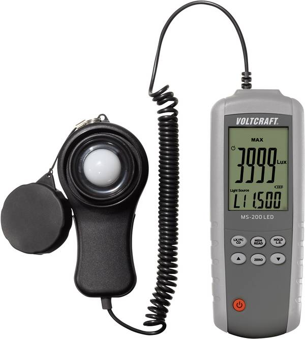 VOLTCRAFT MS-200LED MS-200LED LED-Luxmeter  0 - 400000 lx