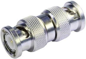 BNC-Adapter Silber Weiß