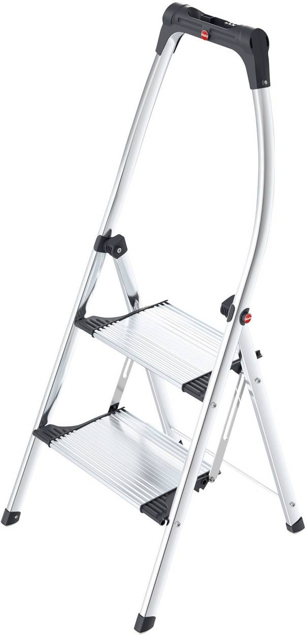 Hailo K100 TopLine 4302-301 Aluminium Klapptritt klappbar Arbeitshöhe (max.): 2.25 m Silber, Schwarz 5.2 kg