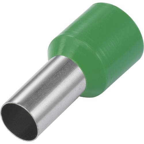 TRU COMPONENTS 1572423 Aderendhülse 16 mm² Teilisoliert Grün 100 St.