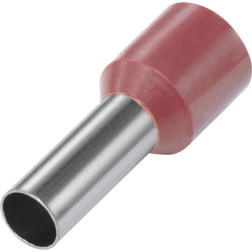 Thumbnail - TRU COMPONENTS 1572425 Aderendhülse 10 mm² Teilisoliert Rot 100 St.