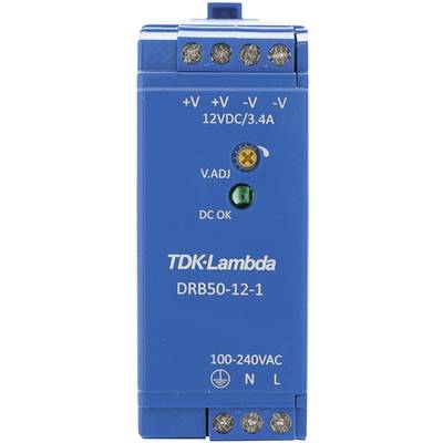 TDK-Lambda DRB50-12-1 Hutschienen-Netzteil (DIN-Rail)  12 V/DC 4.2 A 50.4 W Anzahl Ausgänge:1 x  Inhalt 1 St.
