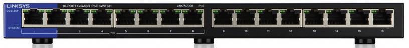 Linksys Business LGS116P - Switch - unmanaged - 8 x 10/100/1000 (PoE+)-1