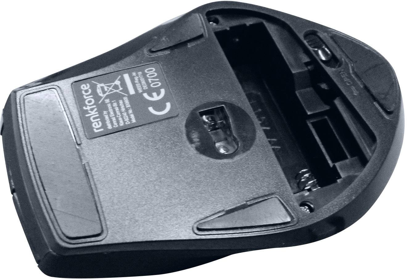 Renkforce BX6600 Maus Funk Optisch Schwarz 5 Tasten 1600 dpi-3