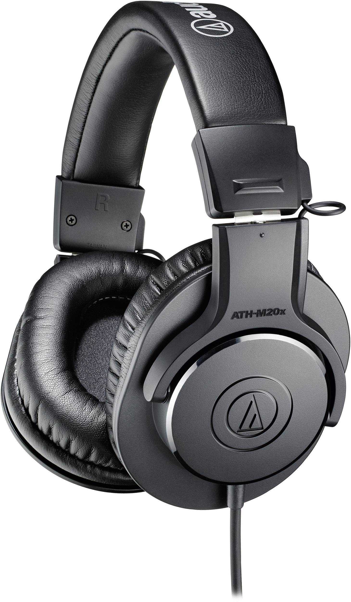 ATH-M20X, wired, 15 - 20000 Hz, music, 190 g, headphones, black-0